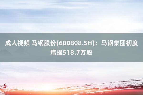 成人视频 马钢股份(600808.SH)：马钢集团初度增捏518.7万股