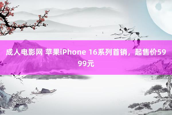 成人电影网 苹果iPhone 16系列首销，起售价5999元