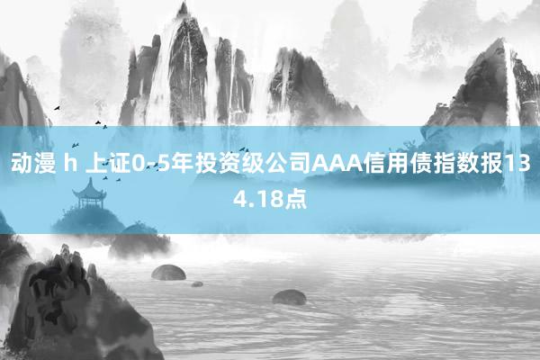 动漫 h 上证0-5年投资级公司AAA信用债指数报134.18点