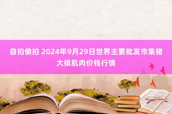 自拍偷拍 2024年9月29日世界主要批发市集猪大排肌肉价钱行情