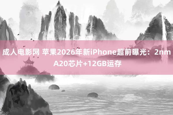 成人电影网 苹果2026年新iPhone超前曝光：2nm A20芯片+12GB运存