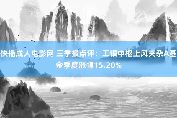 快播成人电影网 三季报点评：工银中枢上风夹杂A基金季度涨幅15.20%