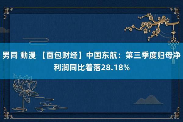 男同 動漫 【面包财经】中国东航：第三季度归母净利润同比着落28.18%