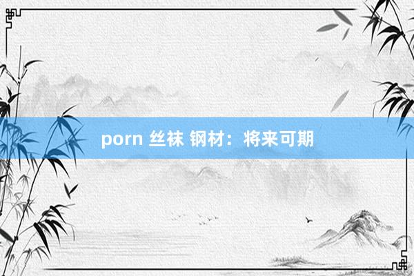 porn 丝袜 钢材：将来可期