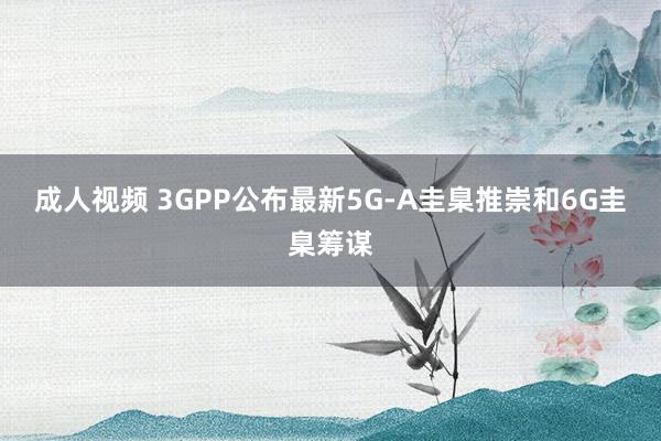 成人视频 3GPP公布最新5G-A圭臬推崇和6G圭臬筹谋