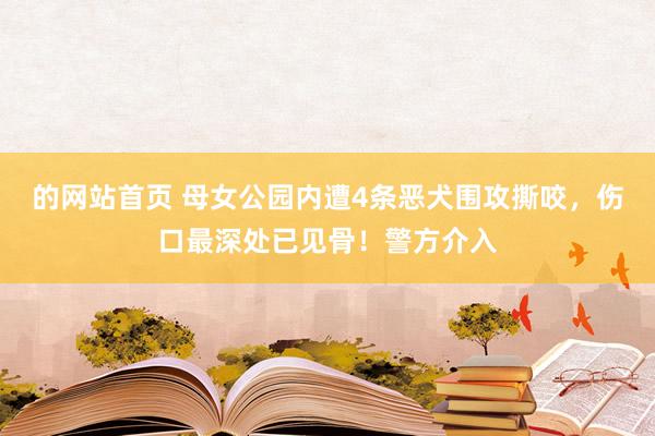 的网站首页 母女公园内遭4条恶犬围攻撕咬，伤口最深处已见骨！警方介入